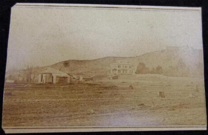 Uncommon CDV Image of Confederate General Thomas C. Hindman's Home in Helena, Arkansas, attributed to Photographer T. W. Bankes of Helena.