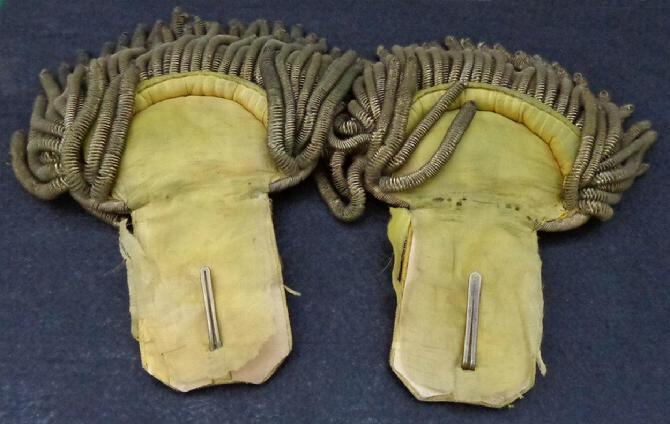 Fine Pair of Pre-Civil War Militia Officers Dress Epaulets