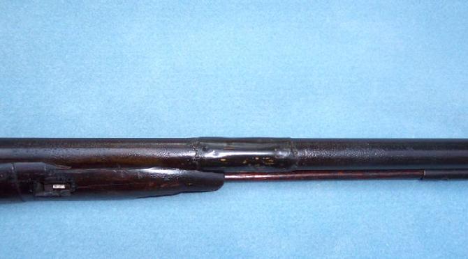 Wonderful ca. 1850's Double Barrel Shotgun - W/Original Double Barrel Bayonet