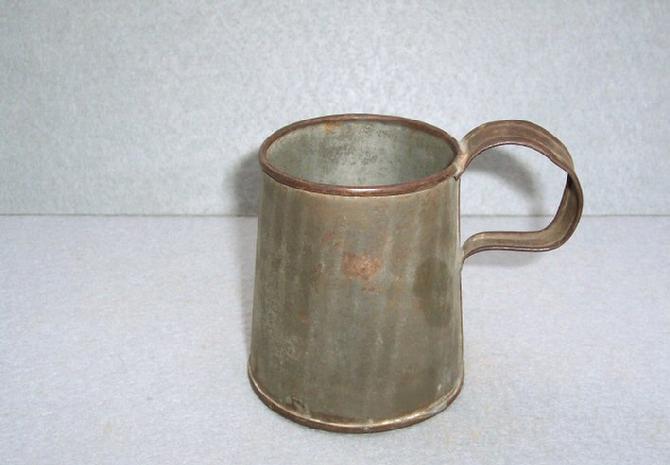 Nice & Unusual "Mug Style" Civil War Period Tin Cup 