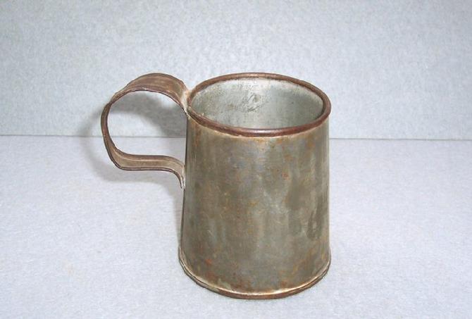 Nice & Unusual "Mug Style" Civil War Period Tin Cup 